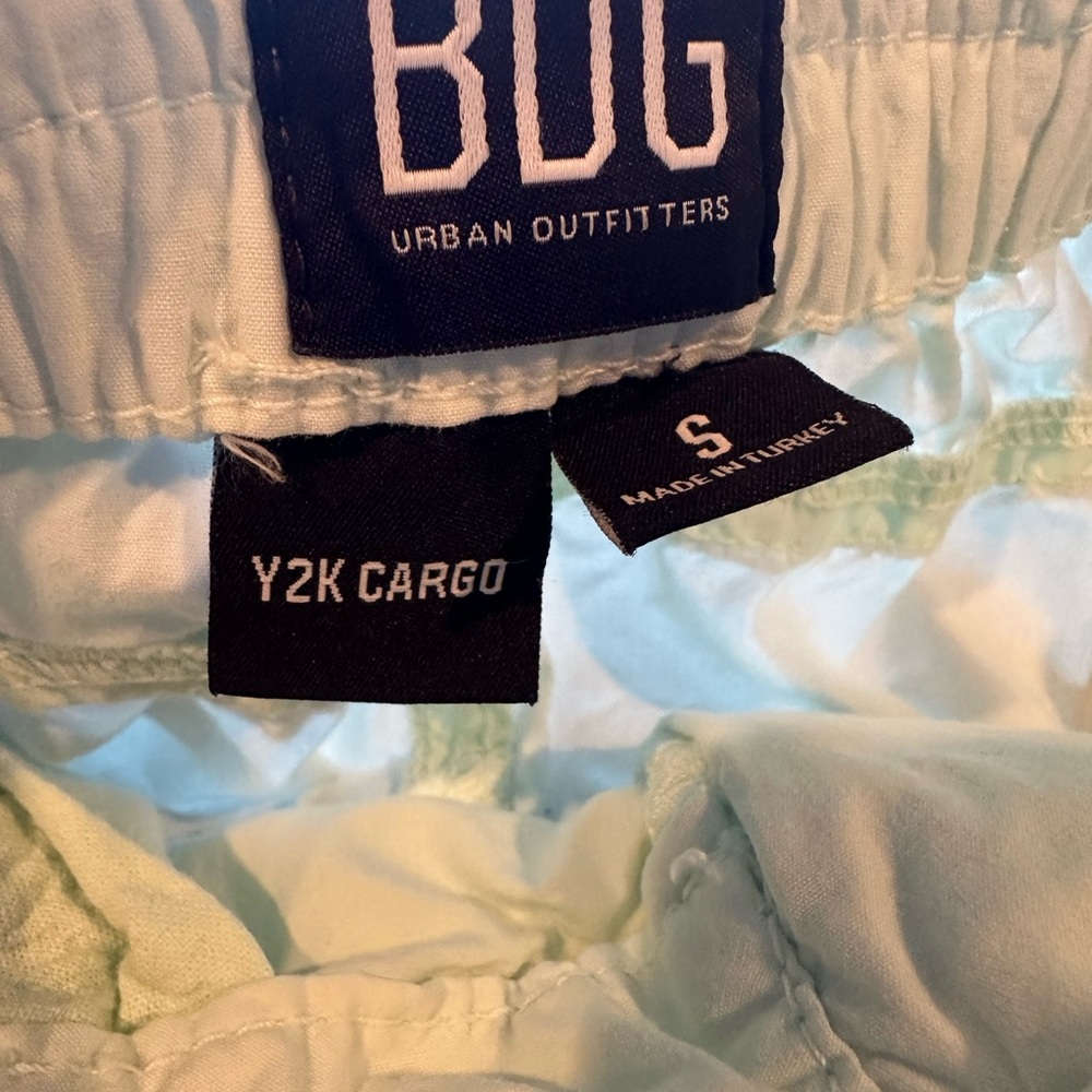 BDG Y2K Low Rise Cargo Pants in Mint Green - Picture 6 of 7